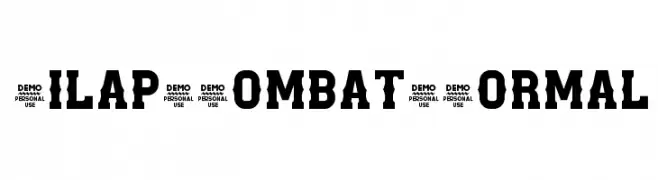 Zilap Combat Normal  Descarca Fonturi Gratis