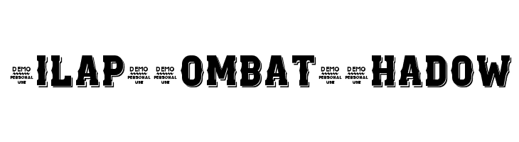 Zilap Combat Shadow  नि: शुल्क फ़ॉन्ट्स डाउनलोड