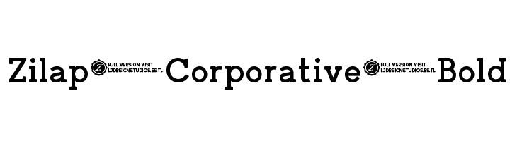 Zilap Corporative Bold  font caratteri gratis