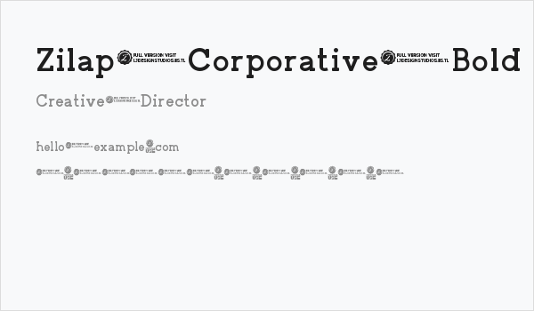Zilap Corporative Bold Business Card