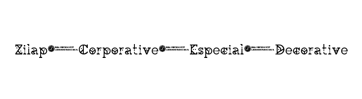 Zilap Corporative Especial Decorative  Free Fonts Download