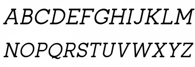 Zilap Corporative Italic Caratteri MAIUSCOLE