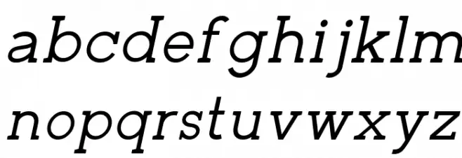 Zilap Corporative Italic फ़ॉन्ट लोअरकेस