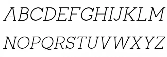 Zilap Corporative Light Italic फ़ॉन्ट अपरकेस