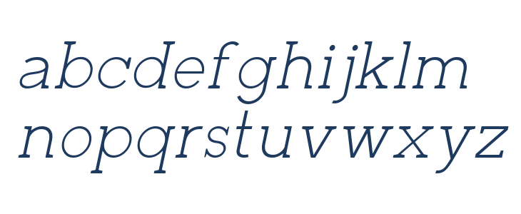 Zilap Corporative Light Italic Lowercase