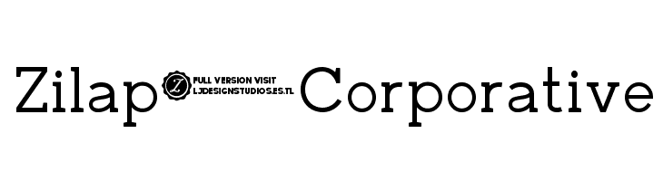 Zilap Corporative  フリーフォントのダウンロード