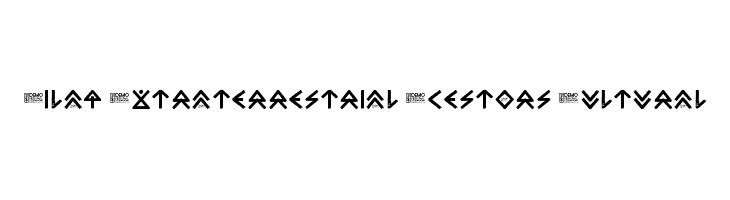 Zilap Extraterrestrial Acestors Cultural फ़ॉन्ट