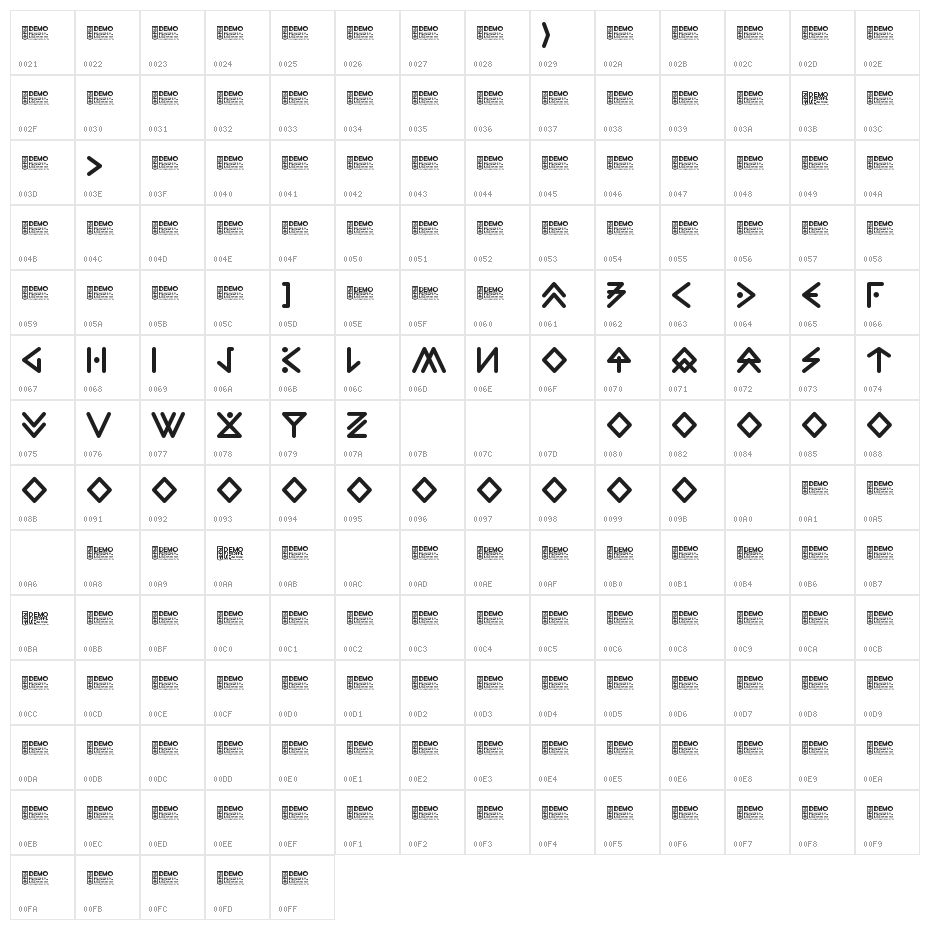 Zilap Extraterrestrial Acestors DEMO Futuristic Character Map