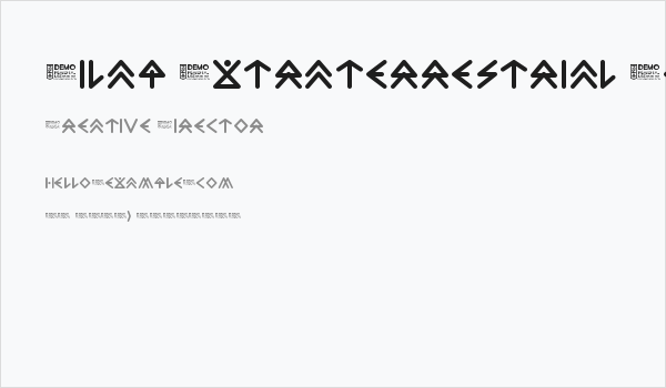 Zilap Extraterrestrial Acestors DEMO Futuristic Business Card