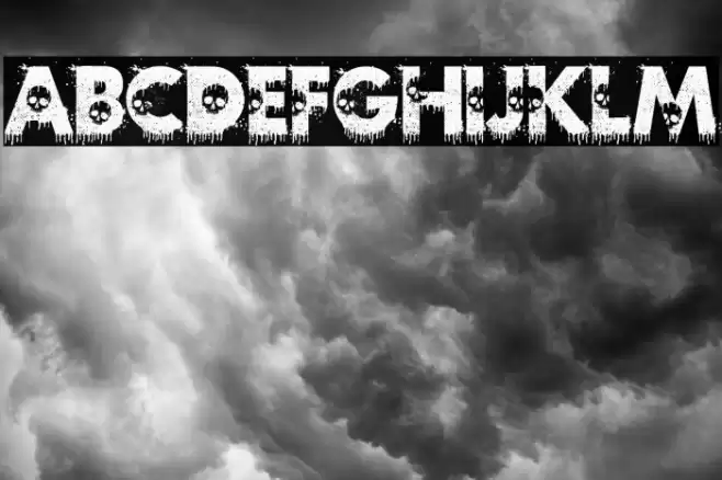 Zilap Horror Font examples