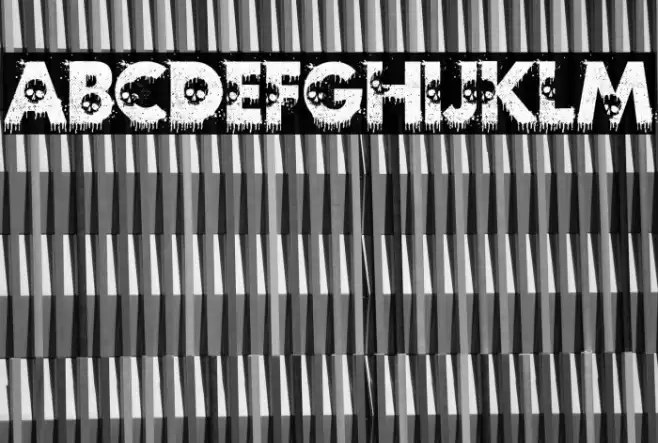 Zilap Horror Font examples