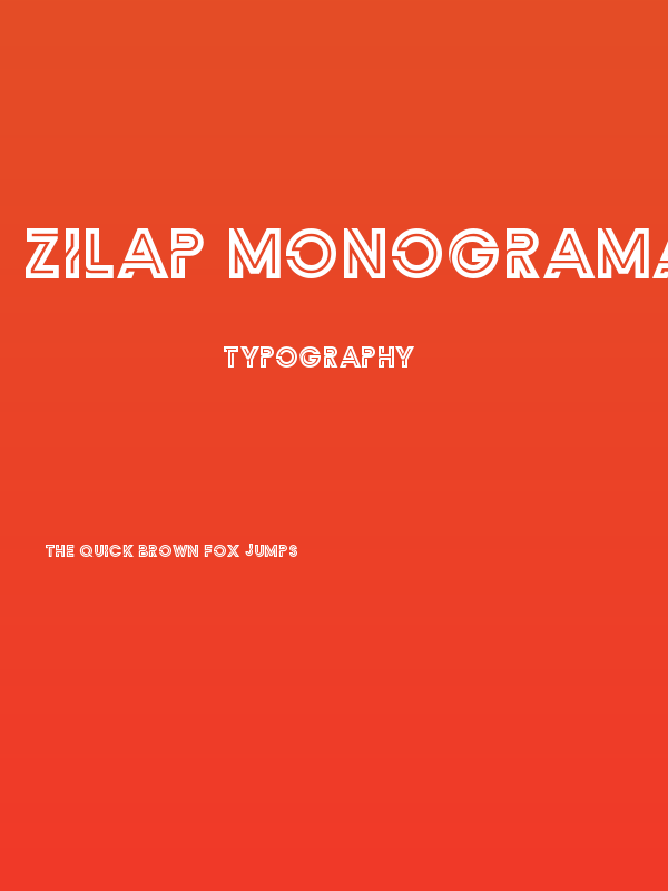 Zilap Monograma Poster