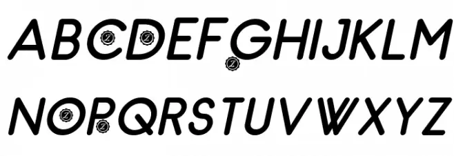 Zilap Natural Bold Italic Schriftart Groß