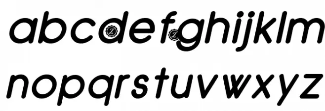 Zilap Natural Bold Italic Caratteri MINUSCOLO