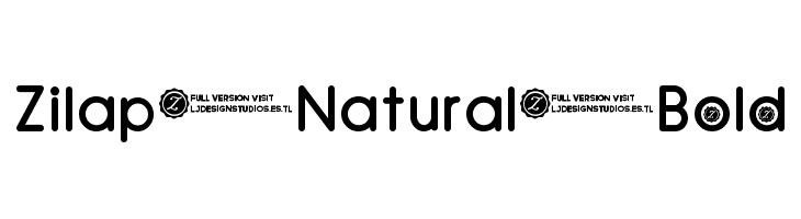 Zilap Natural Bold Font