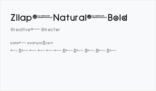 Zilap Natural Bold Business Card