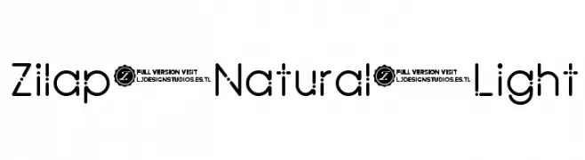 Zilap Natural Light  baixar fontes gratis