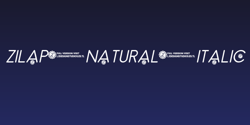 Zilap Natural italic Social Header