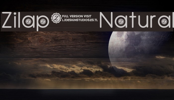 Zilap Natural Font examples