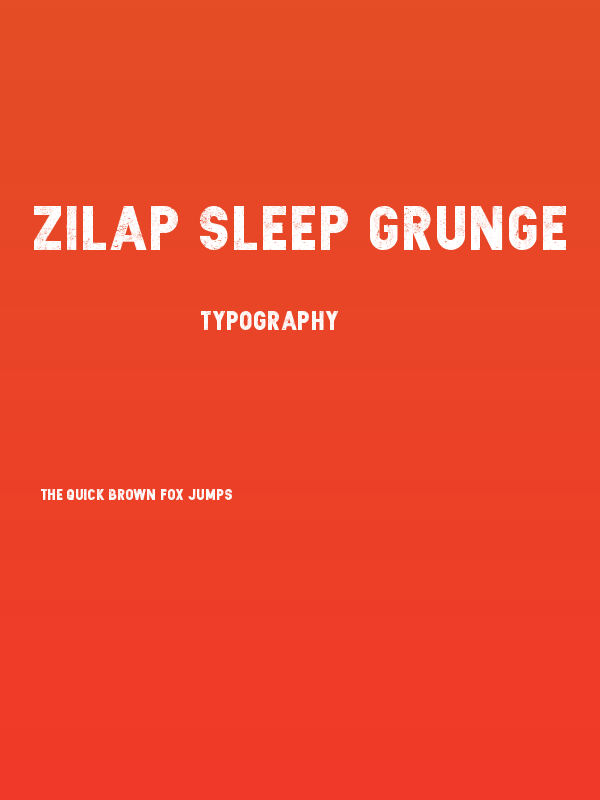 Zilap Sleep Grunge Poster