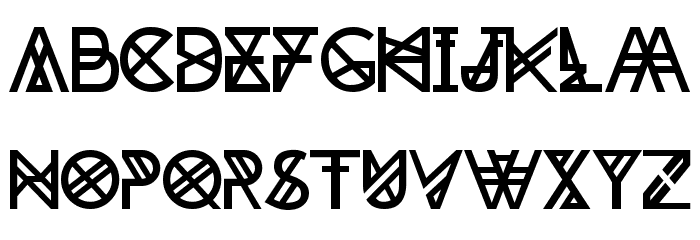 Zilap Tribu Font LOWERCASE
