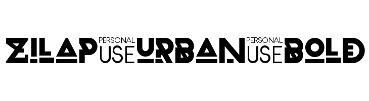 Zilap Urban Bold  免费字体下载