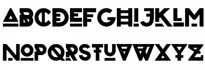 Zilap Urban Bold フォント 大文字