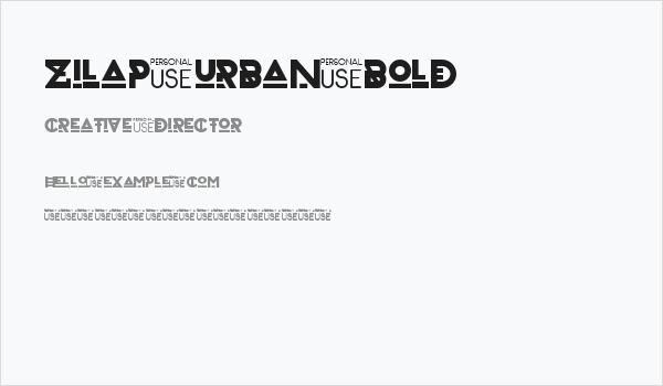 Zilap Urban Bold Business Card
