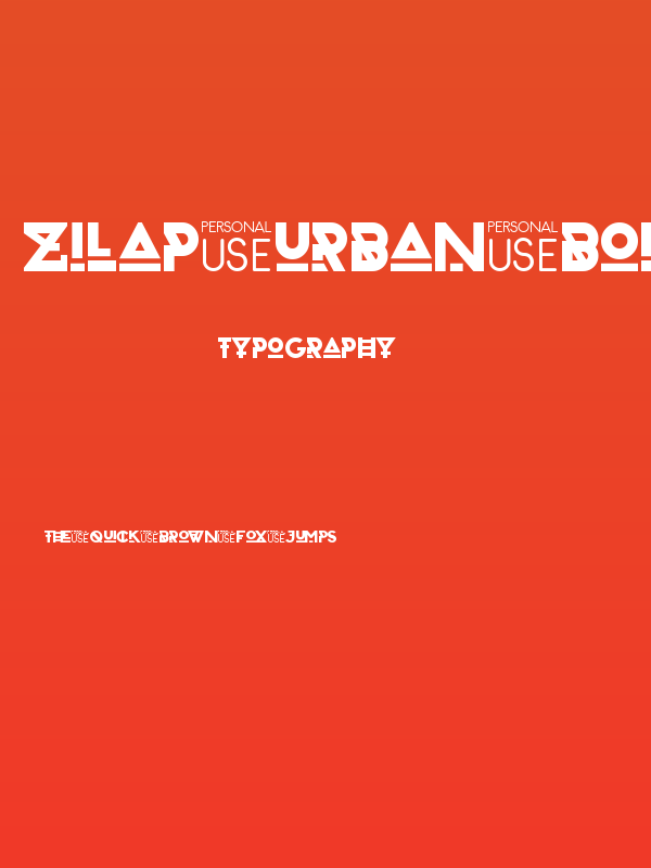 Zilap Urban Bold Poster