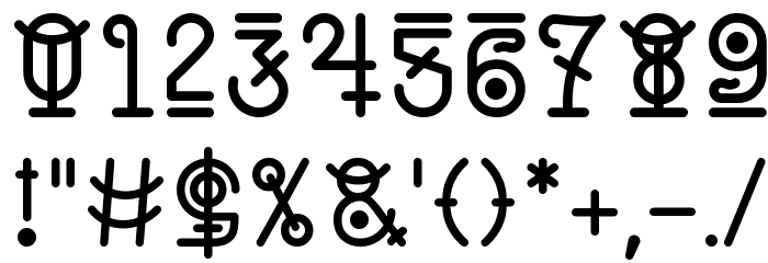 Zilap Zodiac Font OTHER CHARS