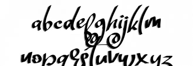 ZildjanFREE Font LOWERCASE