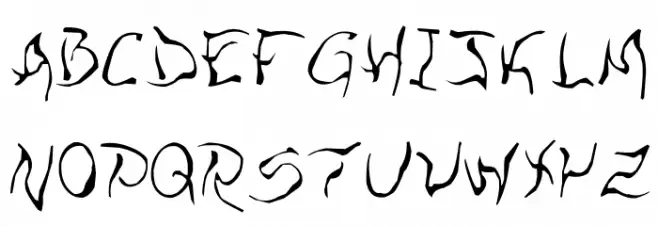 Zill O Wisp Font Litere mari