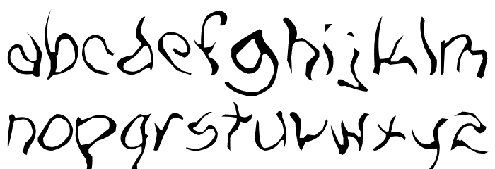 Zill O Wisp Font LOWERCASE