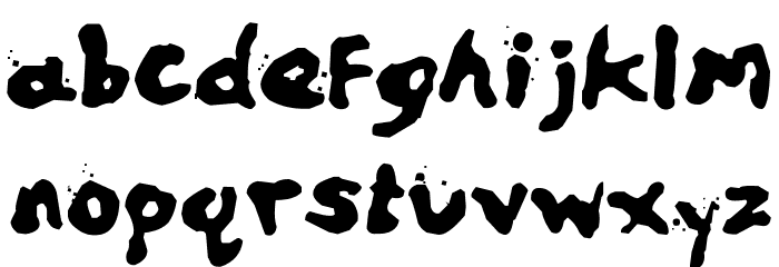 Zill Spills Font LOWERCASE