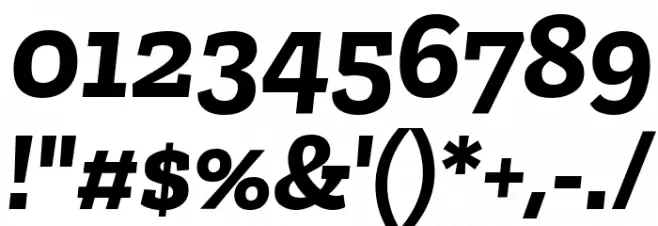 Zilla Slab Bold Italic Font OTHER CHARS