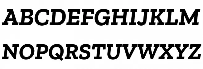 Zilla Slab Bold Italic Fuentes MAYÚSCULAS