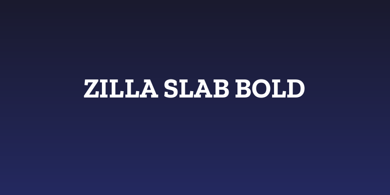 Zilla Slab Bold Social Header