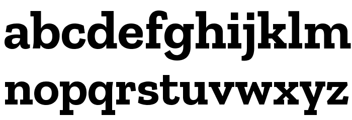 Zilla Slab Bold Font LOWERCASE