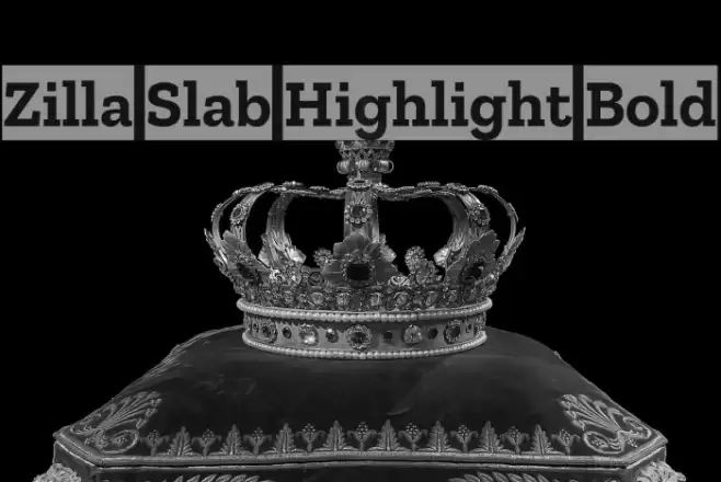 Zilla Slab Highlight Bold Font examples