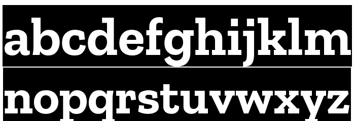 Zilla Slab Highlight Bold Font LOWERCASE