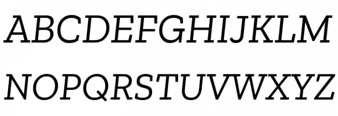Zilla Slab Italic Fonte MAIÚSCULAS