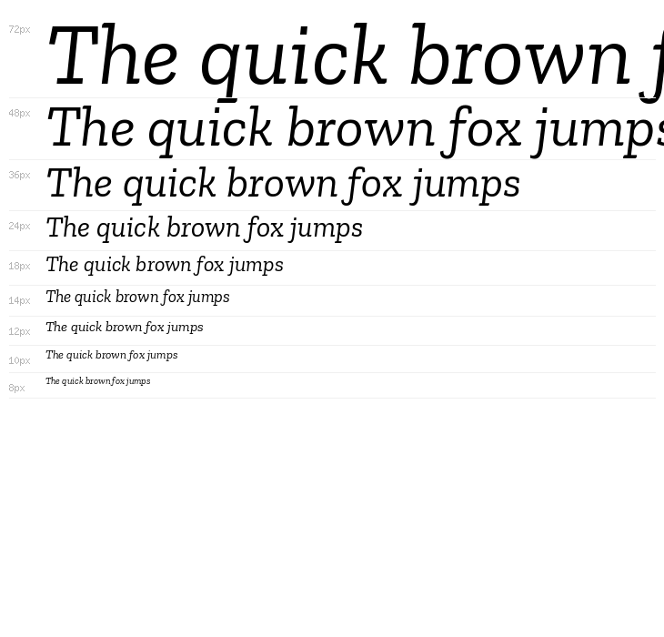 Zilla Slab Italic Waterfall