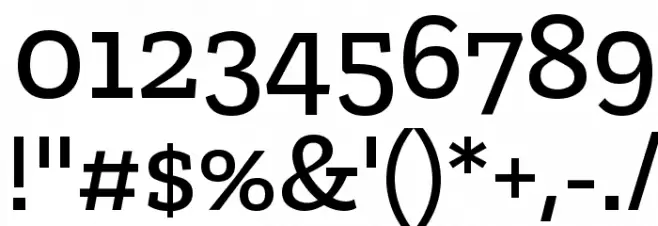 Zilla Slab Medium Font OTHER CHARS