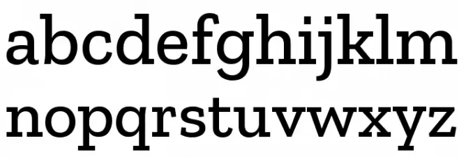 Zilla Slab Medium Font LOWERCASE