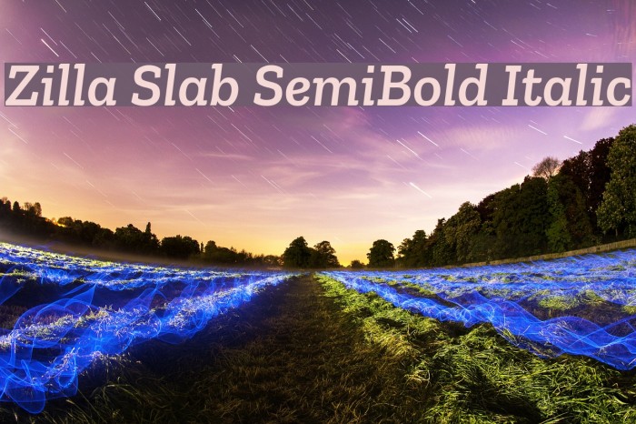 Zilla Slab SemiBold Italic Example 2