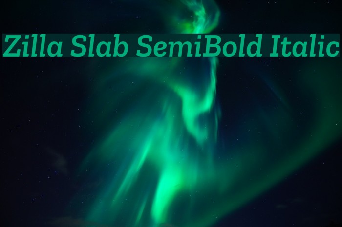 Zilla Slab SemiBold Italic Example 3