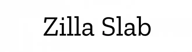 Zilla Slab  Frei Schriftart Herunterladen