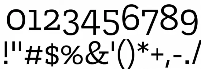 Zilla Slab Font OTHER CHARS