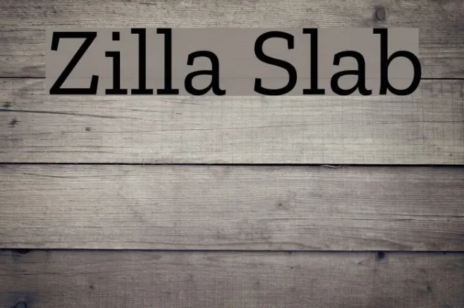 Zilla Slab Example 2