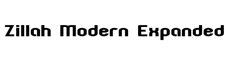 Zillah Modern Expanded  免费字体下载